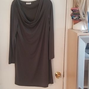 Calvin Klein cowl neck dress. 228
